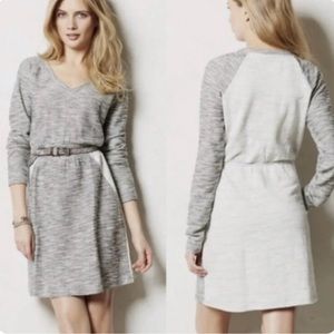 Anthropologie Saturday Sunday Gael Heathered Gray Long Sleeve Sweater Dress S